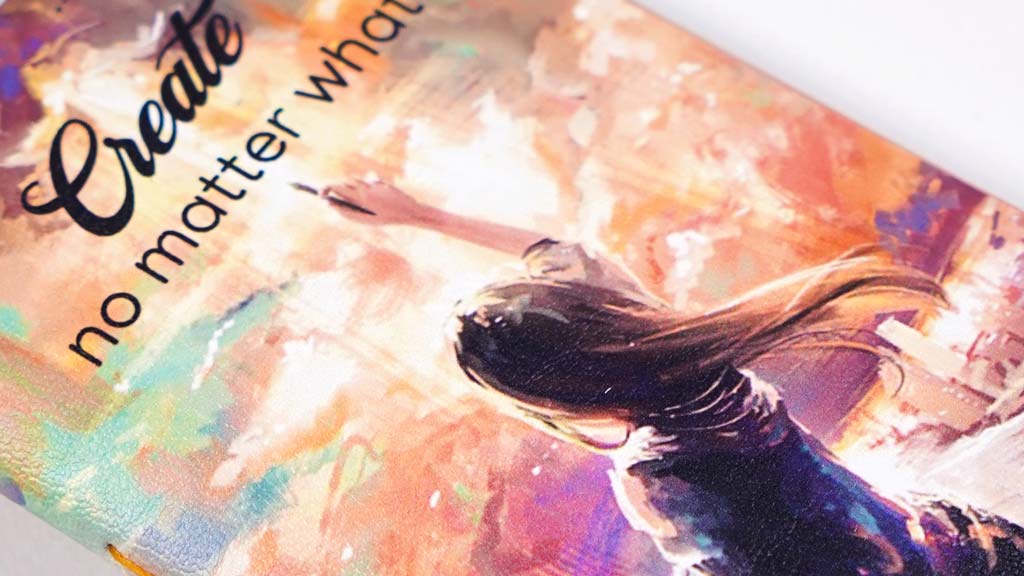 Custom notebooks for Adorama's Create No Matter What campaign