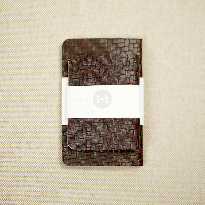dapper notes in two sizes, standard and junior