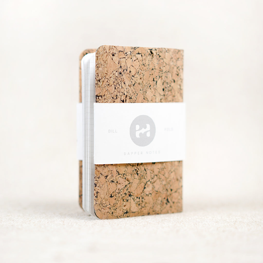 cork pocket notebook wallet cover
