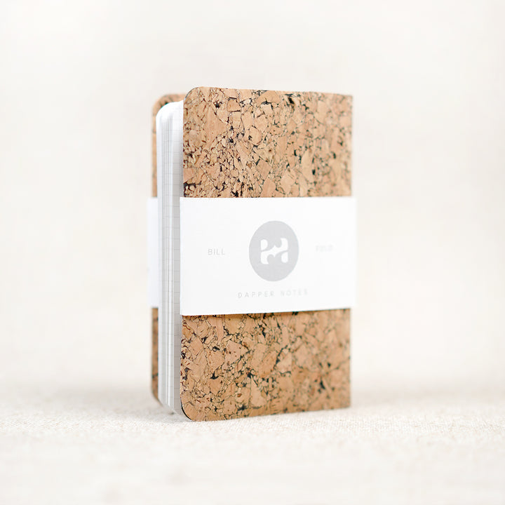cork pocket notebook wallet cover