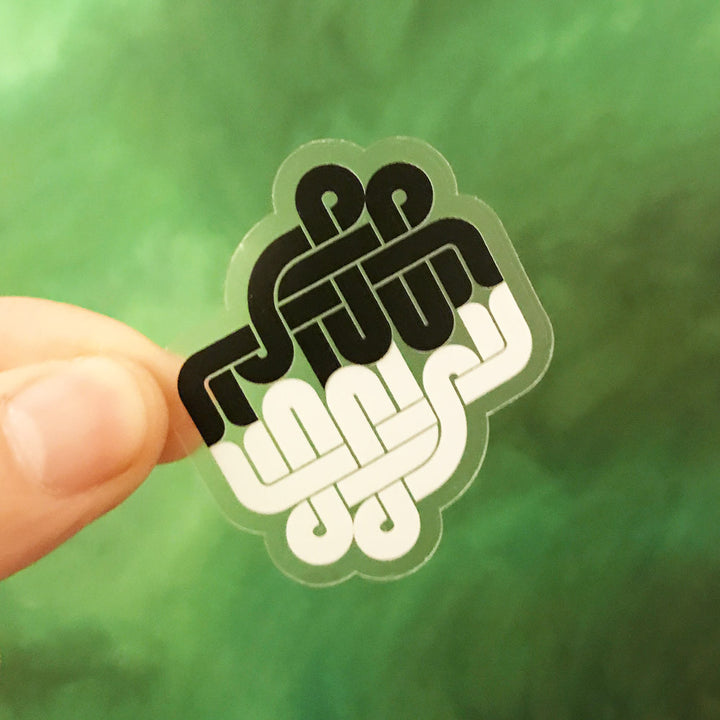 Hallelujah Transparent Sticker
