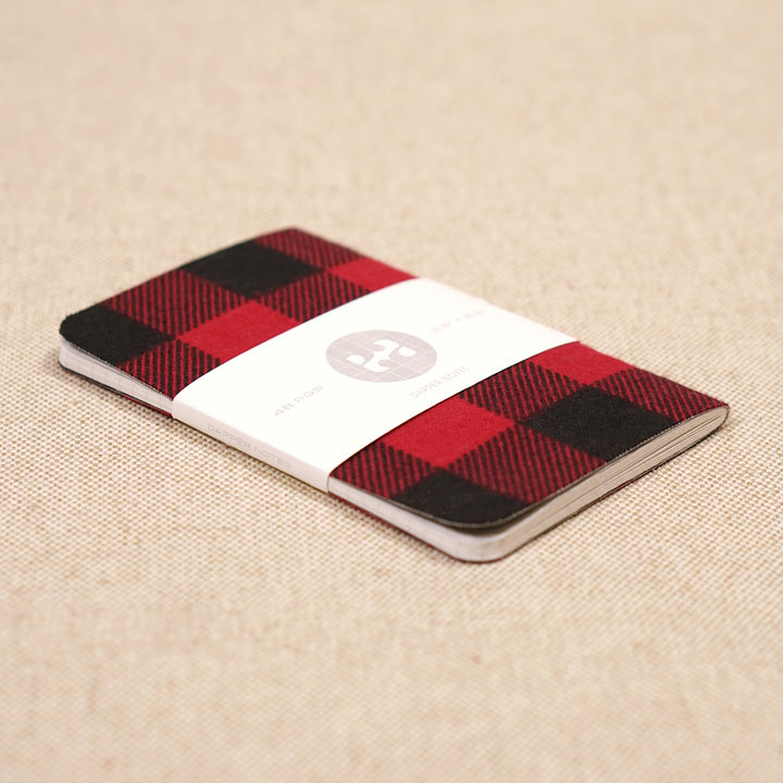 plaid christmas gift stationery 